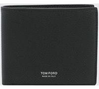 TOM FORD Grained Calfskin Leather Bifold Wallet with Foil Logo - Size: OS - male