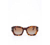 Tom Ford Guilliana Geometric Sunglasses Light Brown