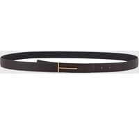 TOM FORD Hammered Leather Reversible Belt - Size: 100 - male