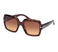 Tom Ford Woman Sunglass Kaya - Frame color: Tortoise Black, Lens color: Brown