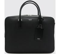 TOM FORD Leather Briefcase with Double Handle and Removable Shoulder Strap