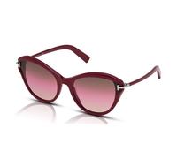 Tom Ford Leigh FT0850 Women's Sunglasses 69F Bordeaux/Brown-Pink Gradient