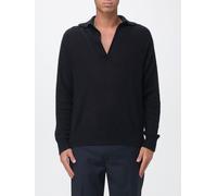TOM FORD Long-Sleeved Polo in Cashmere Blend with a Relaxed Fit - Size: 50 - male