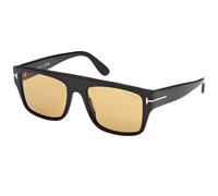 TOM FORD Man FT0907 DUNNING-02 01E Sunglasses Acetate Black Brown Squared Normal