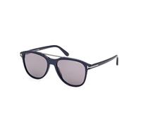 TOM FORD Man FT1098 DAMIAN-02 90C Sunglasses Acetate Blue Grey Pilot Normal Mirror