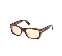 TOM FORD Man FT1181 JUAN 53E Sunglasses Acetate Havana Brown Squared Photochromatic
