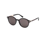 TOM FORD Man FT1184 ARAKI 01A Sunglasses Acetate Black Smoke Round Normal