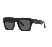 Tom Ford Man Sunglass FT0711-N - Frame color: Matte Black, Lens color: Grey