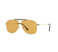 Tom Ford Man Sunglass Jaden - Frame color: Shiny Gold, Lens color: Brown
