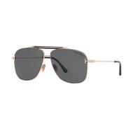 Tom Ford Man Sunglass Jaden - Frame color: Shiny Silver, Lens color: Grey
