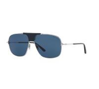 Tom Ford Man Sunglass Tex - Frame color: Silver Shiny, Lens color: Blue
