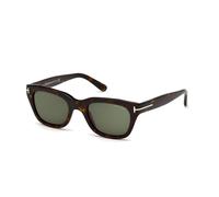 TOM FORD Man TOM FORD FT0237 SNOWDON 52N Sunglasses Acetate Havana Green Squared Normal