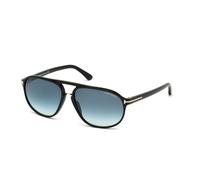 TOM FORD Man TOM FORD FT0447 JACOB 01P Sunglasses Acetate Black Green Round Normal Shaded
