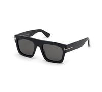 TOM FORD Man TOM FORD FT0711 FAUSTO 01A Sunglasses Acetate Black Grey Squared Normal