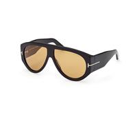 TOM FORD Man FT1044 BRONSON 01E Sunglasses Acetate Black Brown Pilot Normal