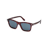 TOM FORD Man TOM FORD FT1179 BARRON 54V Sunglasses Acetate Havana Blue Squared Normal