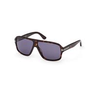 TOM FORD Man TOM FORD FT1335 WILLIAM-02 52V Sunglasses Acetate Havana Blue Squared Normal