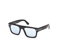 TOM FORD Man TOM FORD FT1337 CYRUS-02 01V Sunglasses Acetate Black Blue Squared Photochromic