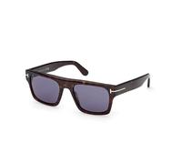 TOM FORD Man TOM FORD FT1337 CYRUS-02 52V Sunglasses Acetate Havana Blue Squared Normal