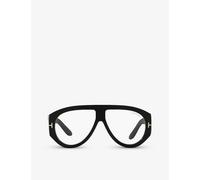 Tom Ford Mens Black Ft5958-b Pilot-frame Acetate Glasses