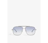 Tom Ford Mens Grey Jude Aviator-frame Sunglasses