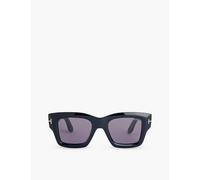 Tom Ford Mens Shiny Black Ft1154 Ilias Square-frame Acetate Sunglasses 1size