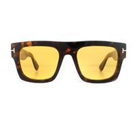 TOM FORD Man FT0711 FAUSTO 56E Sunglasses Acetate Havana Brown Squared Normal