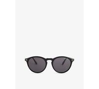 Tom Ford Mens Tom Ford Aurele Acetate Sunglasses Shiny Black 1 Size