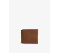 Tom Ford Mens Tom Ford Brand-Embossed Leather Money Clip Wallet Olive Brown 1Size
