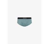 Tom Ford Mens Tom Ford Classic Cotton-Jersey Boxer Briefs Teal XL