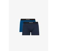 Tom Ford Mens Tom Ford Classic Pack Of Two Cotton-Jersey Boxer Briefs Navy / Ocean Blue XL