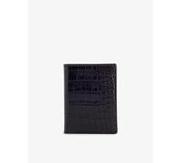 Tom Ford Mens Tom Ford Croc-Embossed Bi-Fold Leather Card Holder Espresso 1Size