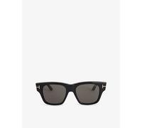 Tom Ford Mens Tom Ford Ft1280 Caine Square-Frame Acetate Sunglasses Shiny Black 1 Size