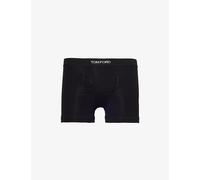 Tom Ford Mens Tom Ford Logo-Embroidered Cotton-Blend Jersey Boxers Black S