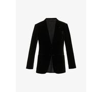 Tom Ford Mens Tom Ford Shelton Notched-Lapel Regular-Fit Velvet Tuxedo Jacket Black 36