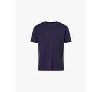 Tom Ford Mens Tom Ford Short-Sleeve Lyocell and Cotton-Blend T-Shirt Navy Blazer 38
