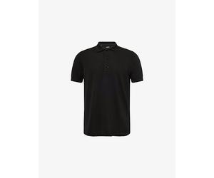 Tom Ford Mens Tom Ford Short-Sleeve Lyocell-Cotton Piquet Polo Shirt Black 36