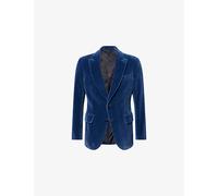 Tom Ford Mens Tom Ford Single-Breasted Cotton-Velvet Evening Jacket Indigo 42