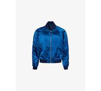 Tom Ford Mens Tom Ford Structured Silk Bomber Jacket Petrol Blue 44