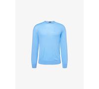 Tom Ford Mens Tom Ford Ultra-Fine Crew-Neck Wool Jumper Azure Blue 40