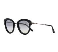 Tom Ford MIA FT 0574 14C Black with Smoke Mirror Sunglasses Sonnenbrille Size 52