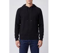 TOM FORD Pure Cashmere Drawstring Hoodie with Ribbed Trims - Size: 52 - male