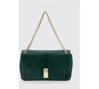 TOM FORD Python Print Calfskin Shoulder Bag with Monogram