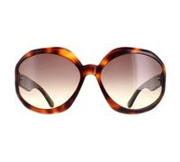 Tom Ford Rental Tom Ford Sunglasses Georgia 02 FT1011 52B Dark Havana Smoke Gradient