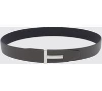 TOM FORD Reversible Pebbled Leather Monogram Buckle Belt - Size: 100 - male