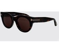 TOM FORD Rounded Cat-Eye Acetate Sunglasses with Coloured Lenses - Size: 50 - female