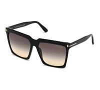 TOM FORD Woman TOM FORD FT0764 SABRINA-02 01B Sunglasses Acetate Black Grey Squared Normal Shaded