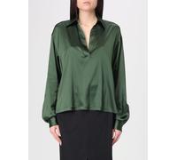 Plunging V-neck Silk Shirt - female - Tom Ford - Blouses - Green - S - Blouses & Shirts S