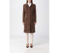 TOM FORD Single-Breasted Suede Lamb Leather Long Jacket - Size: 40 - female