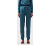 TOM FORD Slim Fit Silk Trousers with Logo Waistband - Size: XL - female